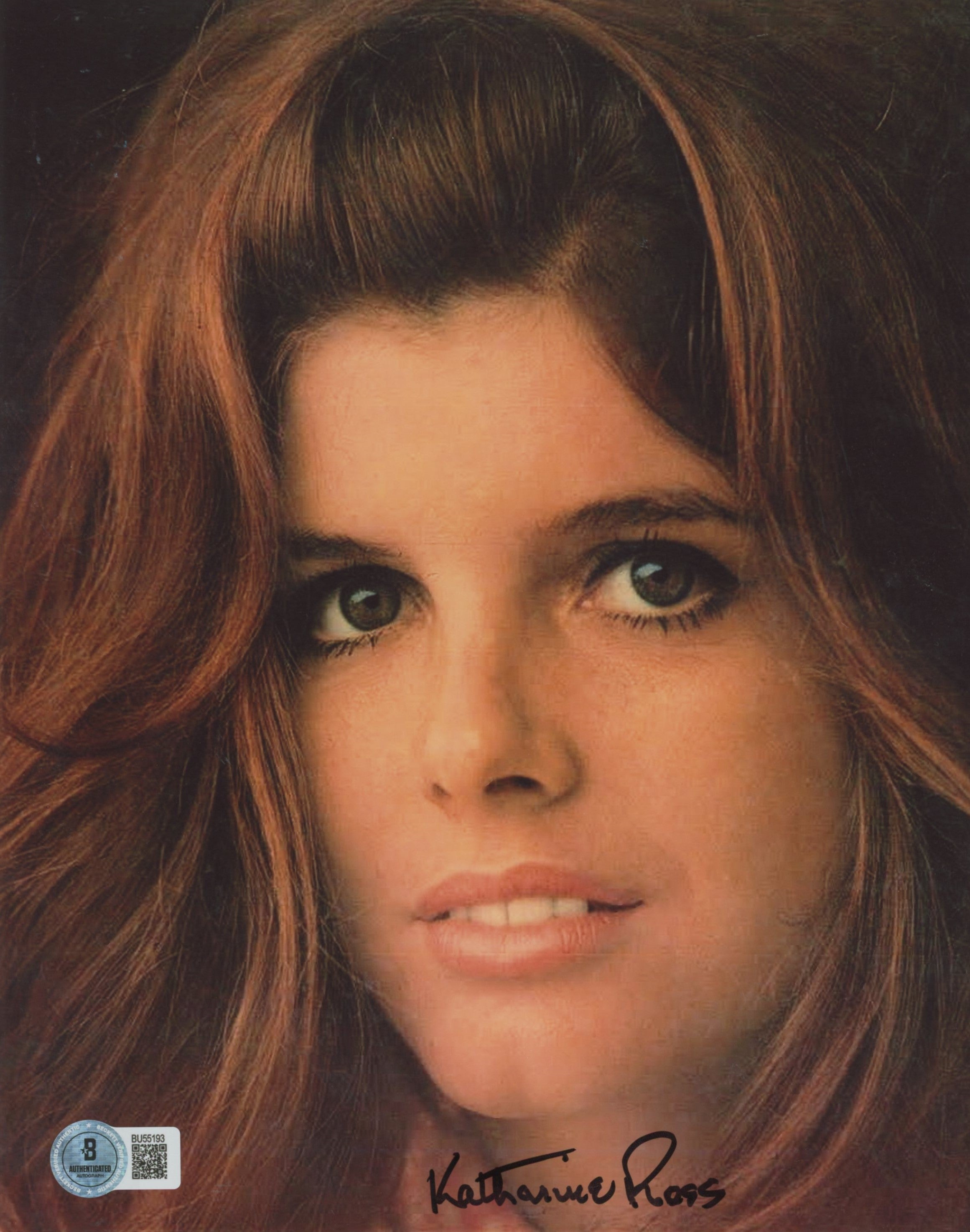 Katharine Ross The Graduate Authentic Signed 8x10 Vertical Photo BAS 5