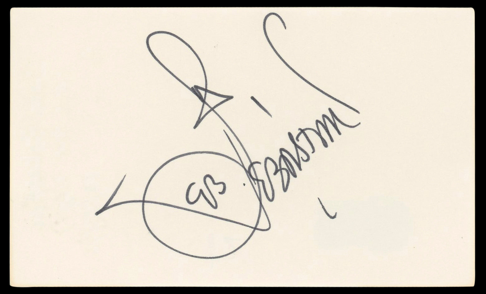 Joan Sebastian Musician Authentic Signed 3x5 Index Card Autographed BAS #BL98598