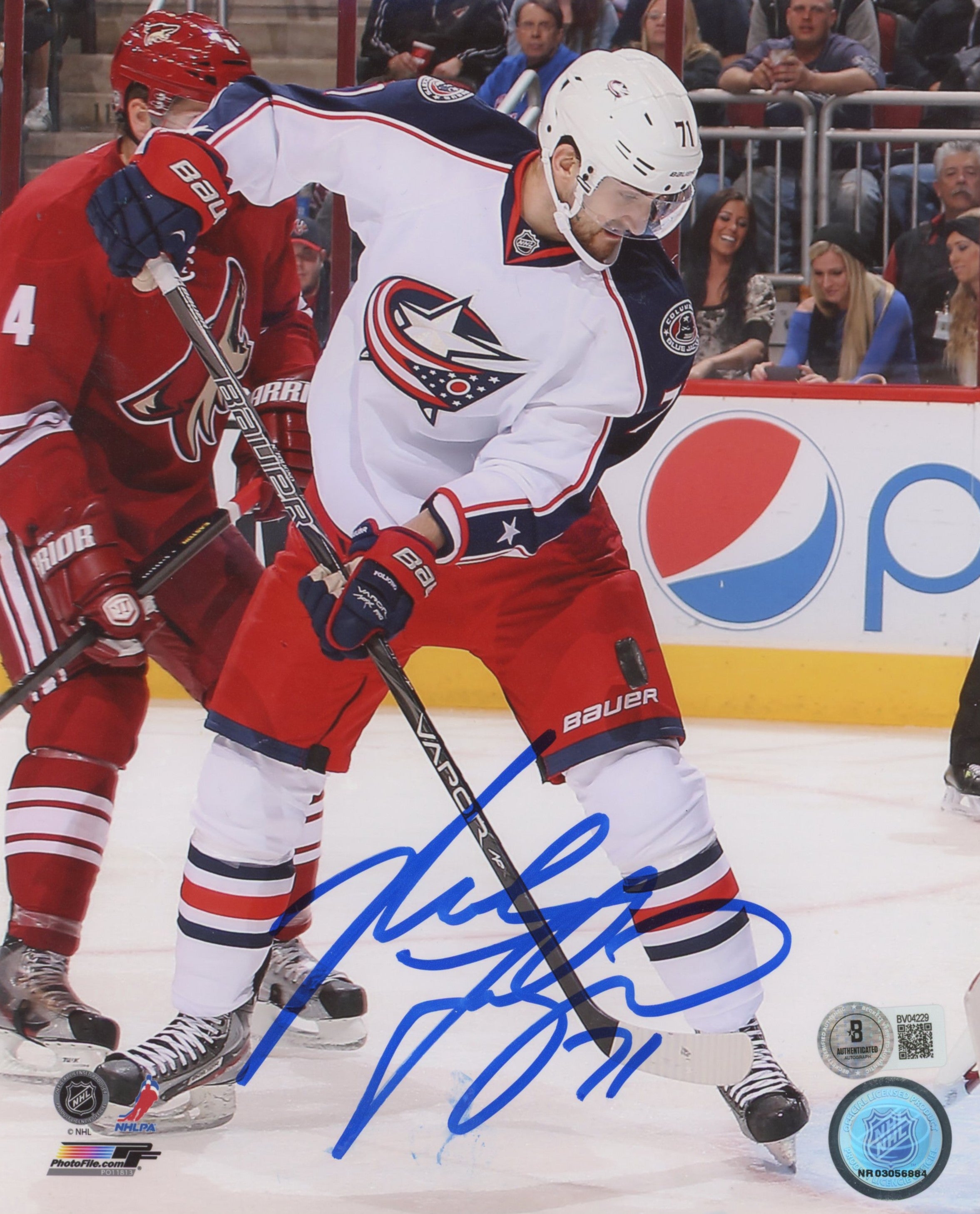 Blackhawks Nick Foligno Authentic Signed 8x10 Vertical Photo BAS #BV04229