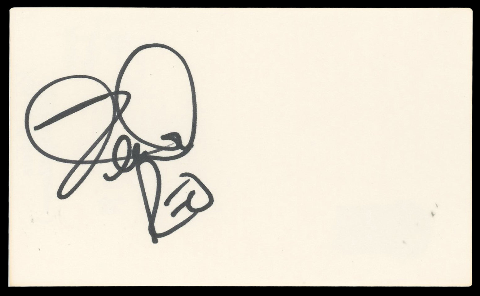 Kevin Cronin REO Speedwagon "REO" Authentic Signed 3x5 Index Card BAS #BN06473