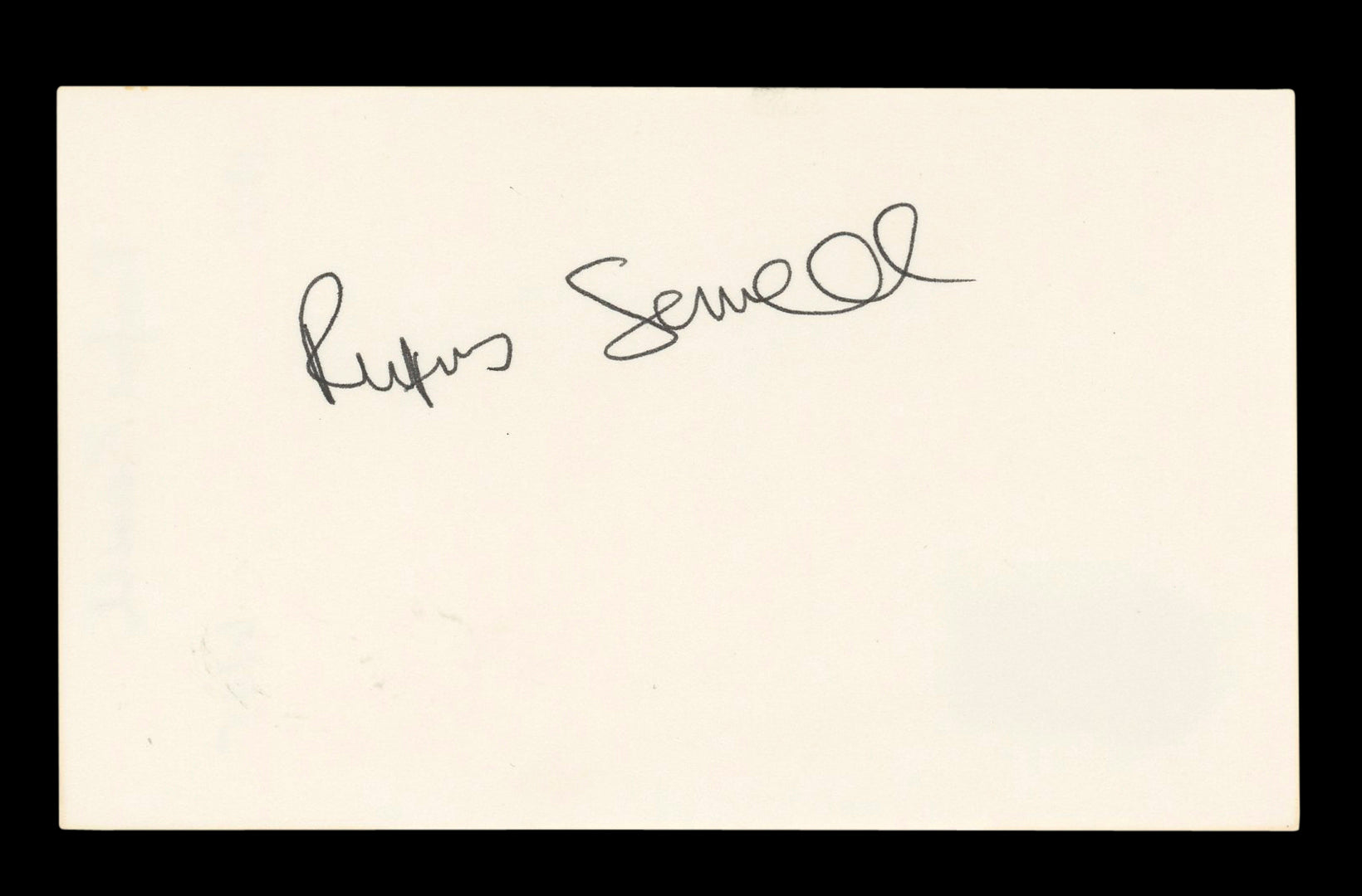 Rufus Sewell Scoop Authentic Signed 3x5 Index Card Autographed BAS #AD70284