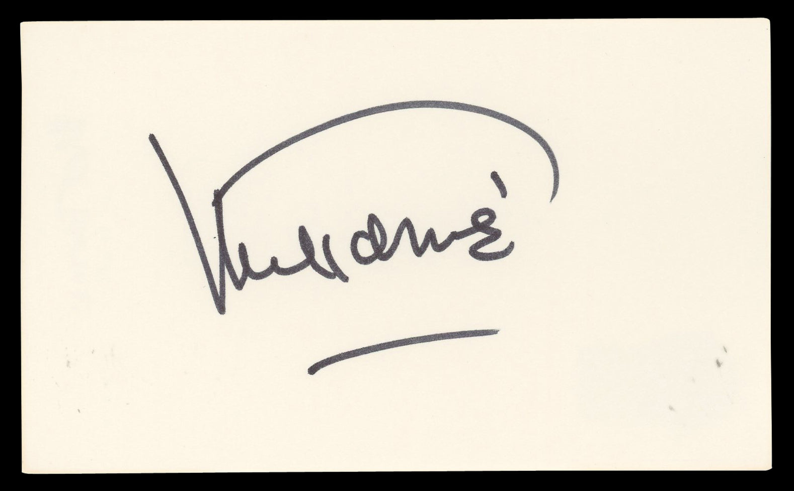 Mel Tormé Musician Authentic Signed 3x5 Index Card Autographed BAS #BN06476