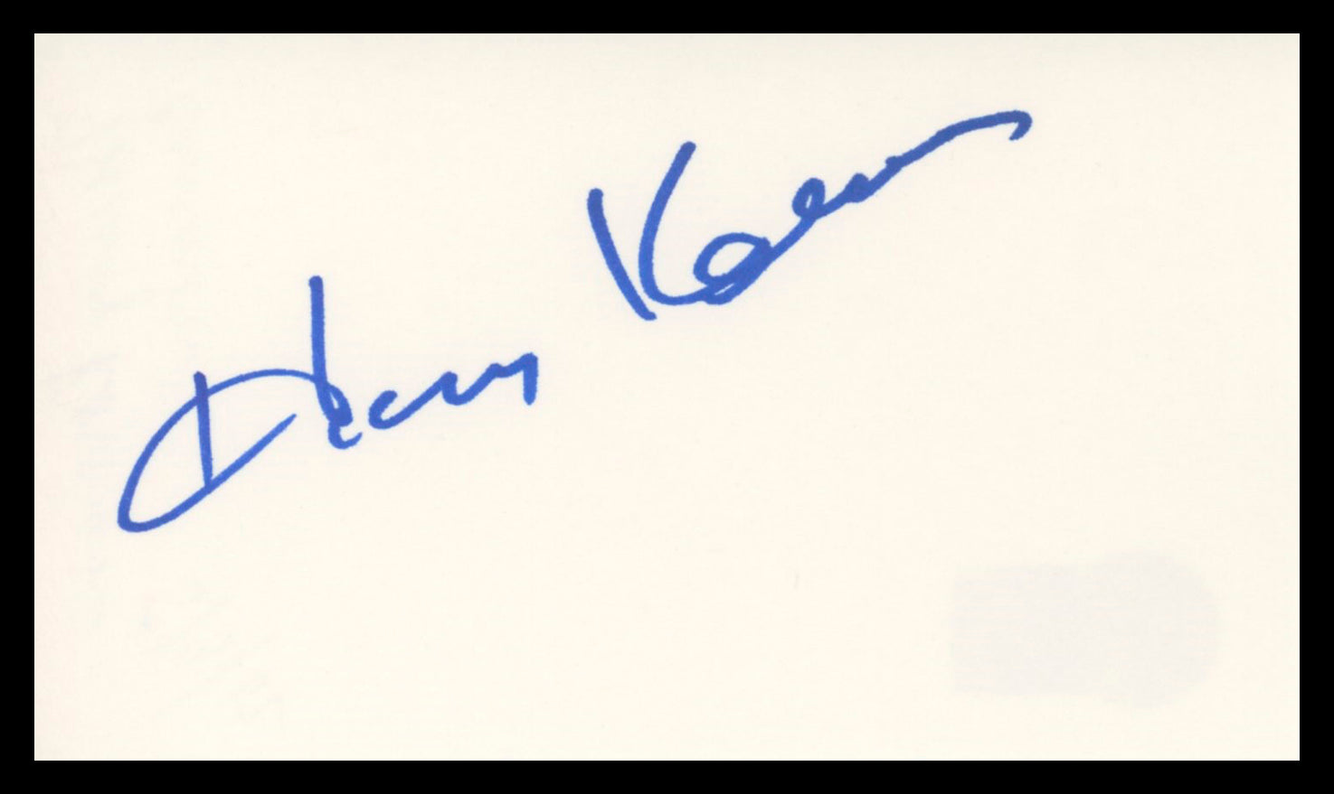 Harvey Korman Blazing Saddles Authentic Signed 3x5 Index Card BAS #BU64808