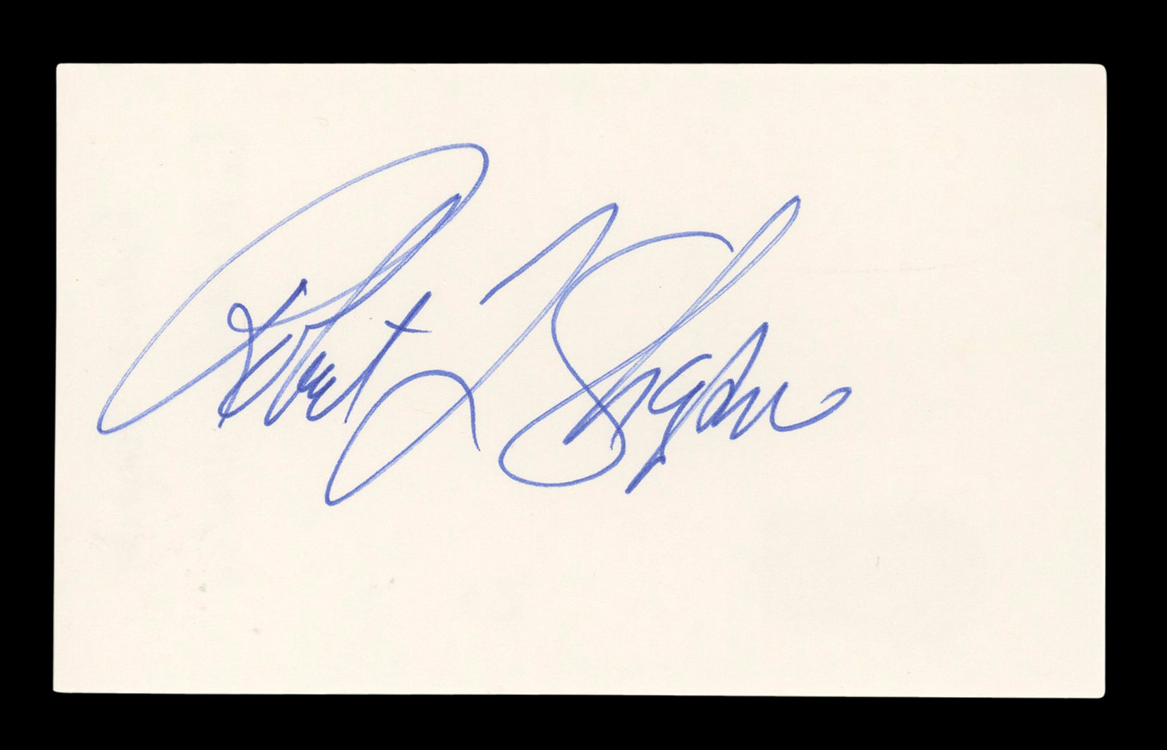 Robert Shapiro Authentic Signed 3x5 Index Card Autographed BAS #BL96606