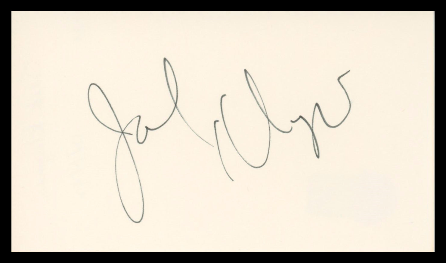 Jack Klugman The Odd Couple Authentic Signed 3x5 Index Card BAS #BU64810