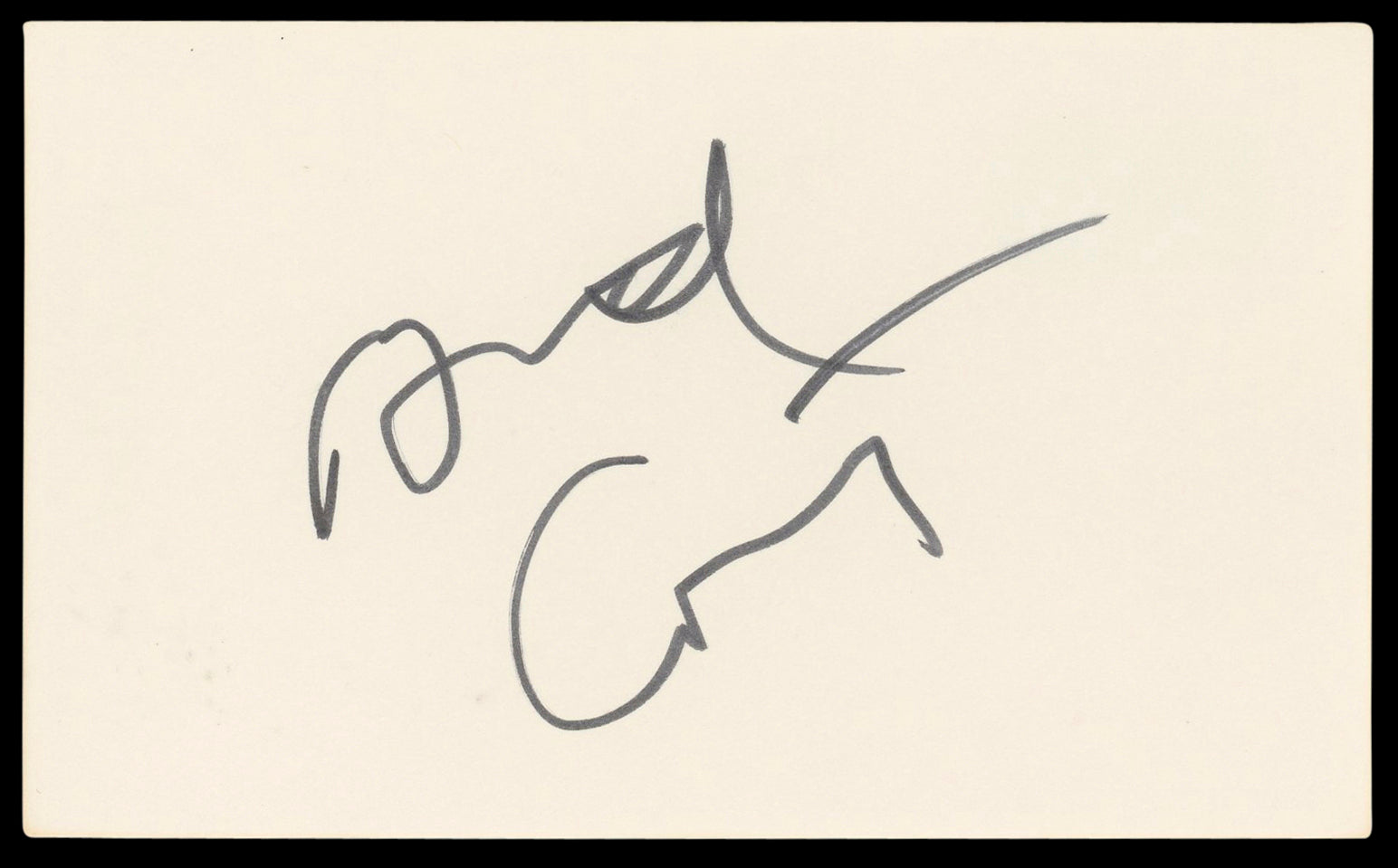 Bud Cort M*A*S*H Authentic Signed 3x5 Index Card Autographed BAS #BL98591