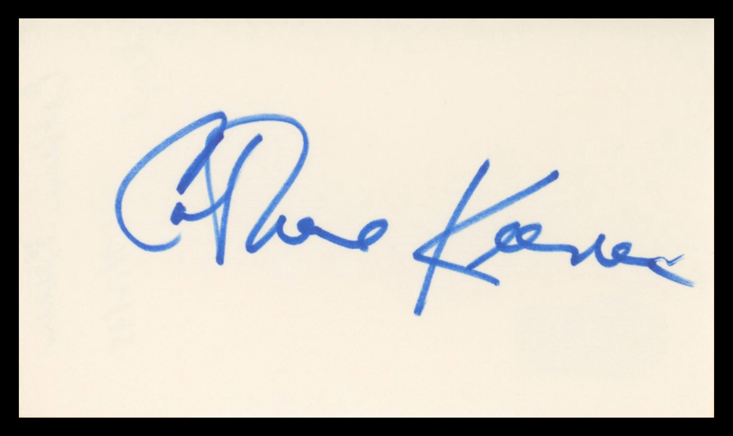 Catherine Keener Being John Malkovich Signed 3x5 Index Card BAS #BU64812