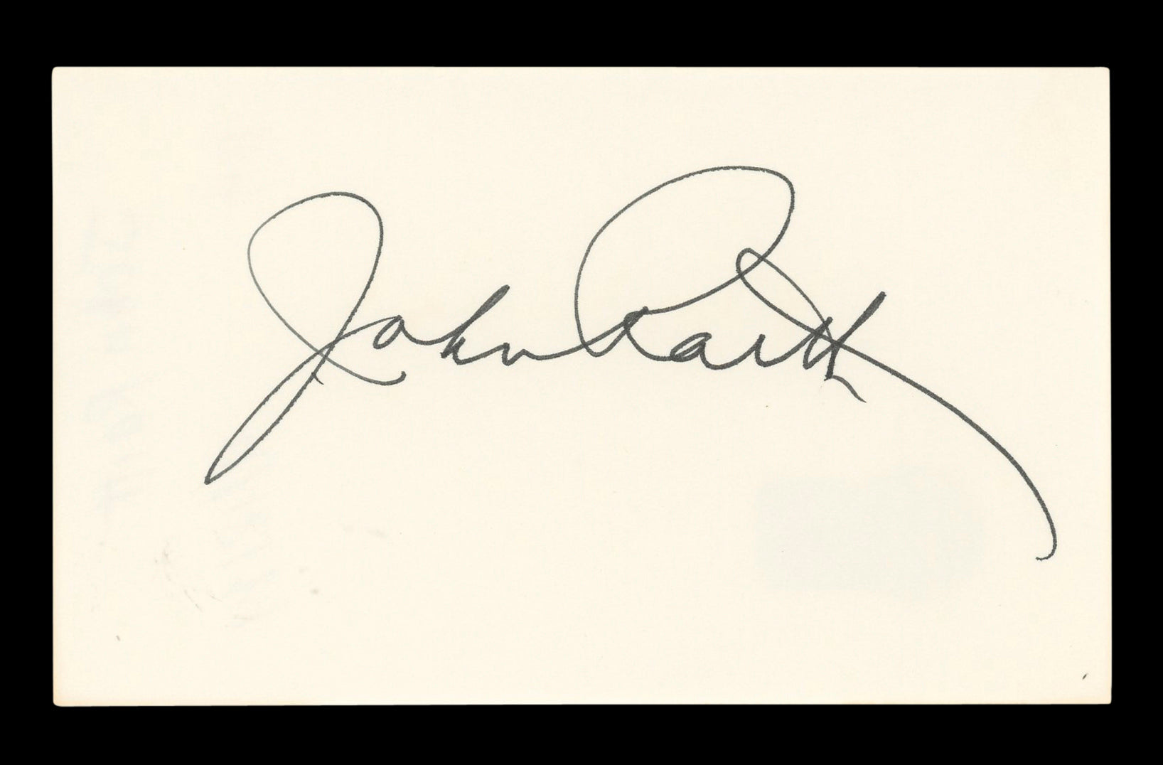 John Raitt 3rd Rock From The Sun Signed 3x5 Index Card Autographed BAS #AD70275