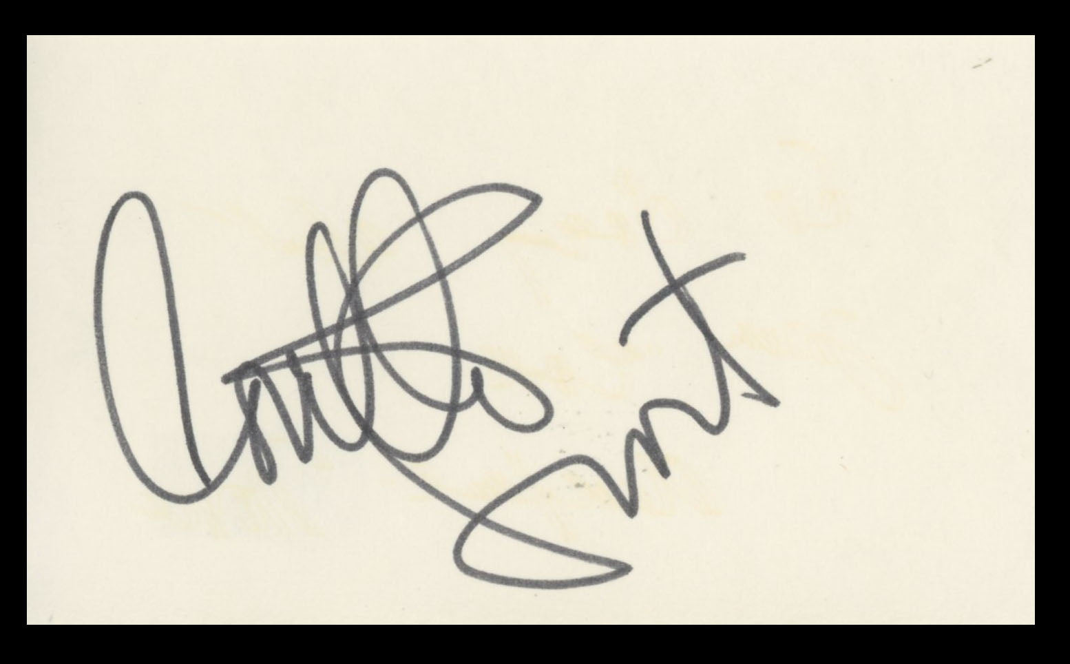 Loretta Swit M.A.S.H Authentic Signed 3x5 Index Card Autographed BAS #BS29321