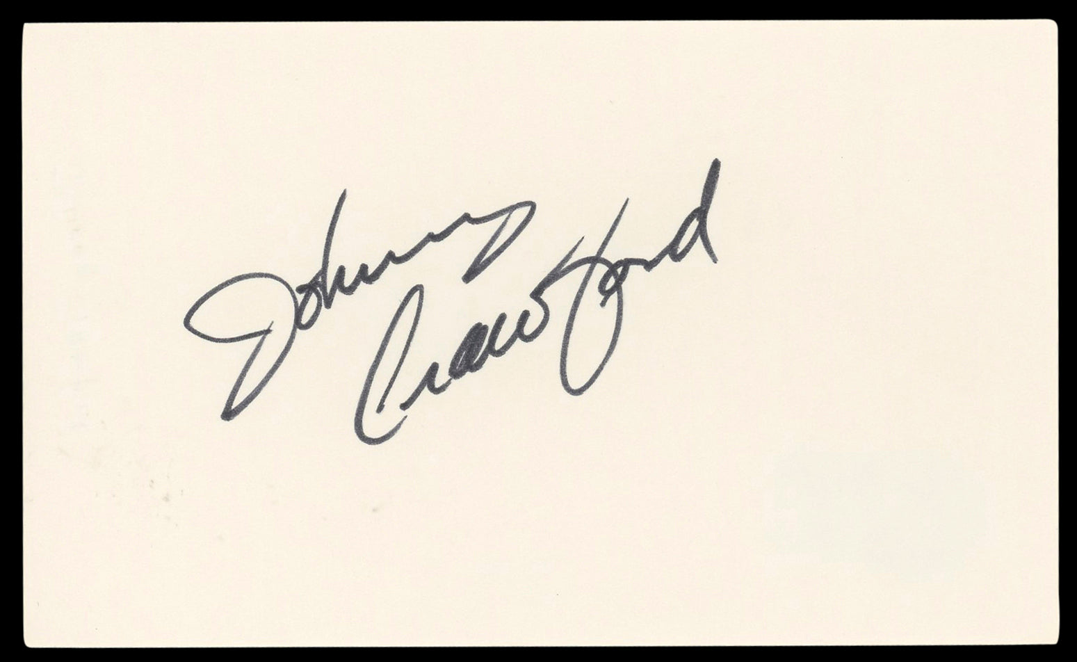 Johnny Crawford The Rifleman Authentic Signed 3x5 Index Card BAS #BL98586