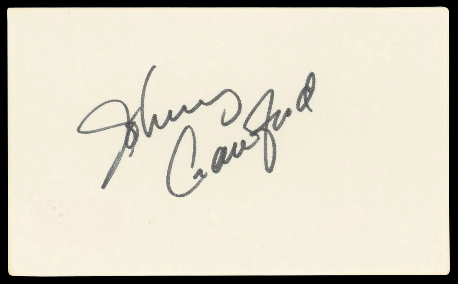 Johnny Crawford The Rifleman Authentic Signed 3x5 Index Card BAS #BL98585