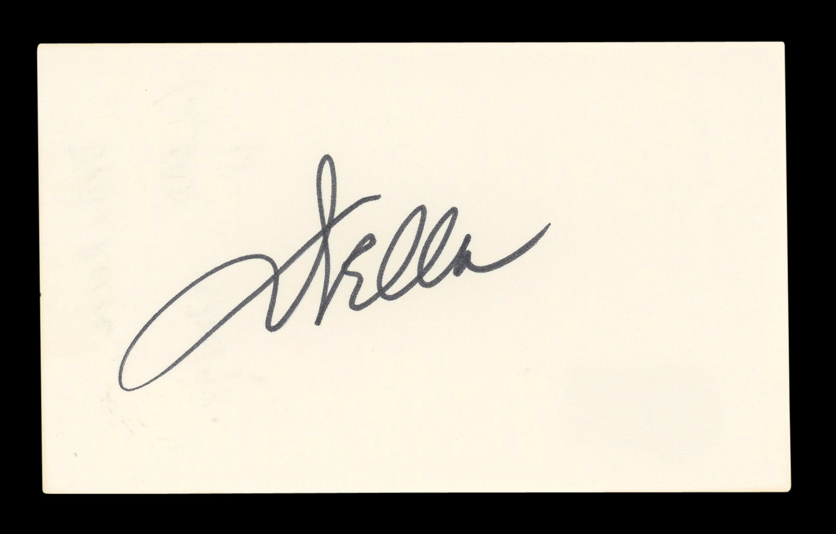 Della Reese Singer Authentic Signed 3x5 Index Card Autographed BAS #AD70271