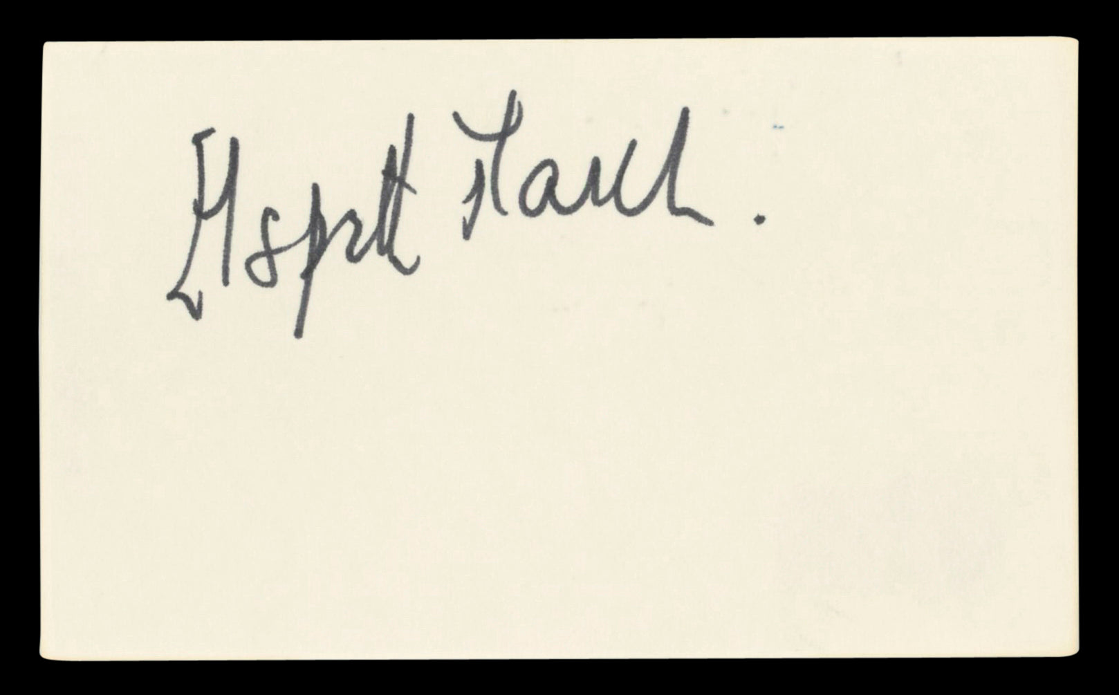 Elspeth March Three Lives of Thomasina Signed 3x5 Index Card BAS #BV03127