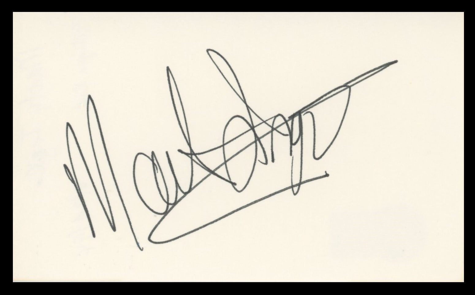 Marty Ingels I'm Dickens, He's Fenster Signed 3x5 Index Card BAS #BV59141