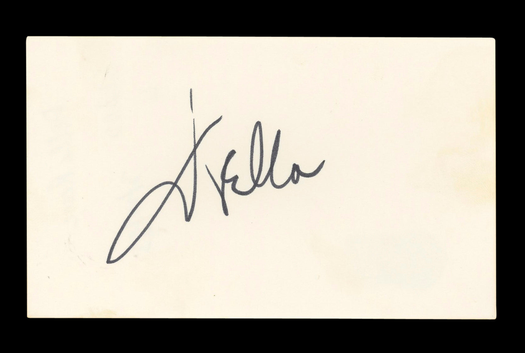 Della Reese Singer Authentic Signed 3x5 Index Card Autographed BAS #AD70269