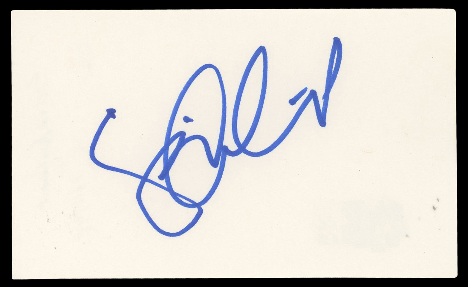 Sara Gilbert Roseanne Authentic Signed 3x5 Index Card Autographed BAS #BN06489
