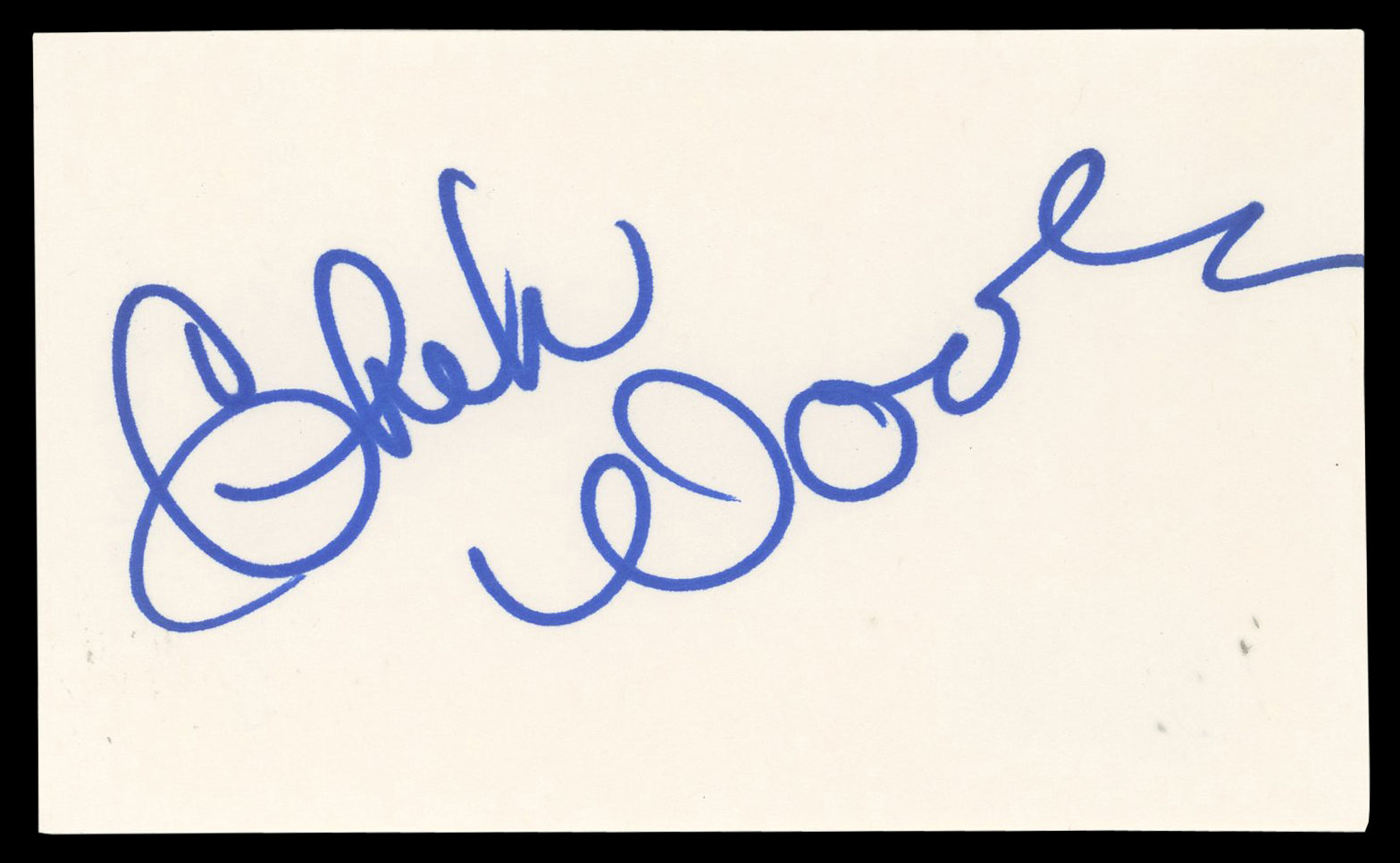 Chuck Woolery Six Pack Authentic Signed 3x5 Index Card Autographed BAS #BN06490