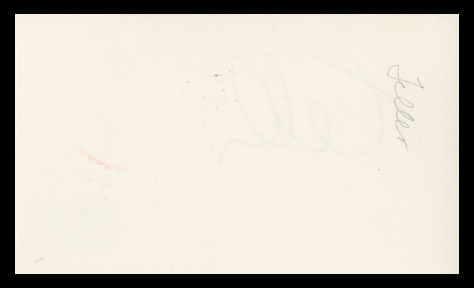 Ray Teller Penn & Teller Authentic Signed 3x5 Index Card BAS #BS29326