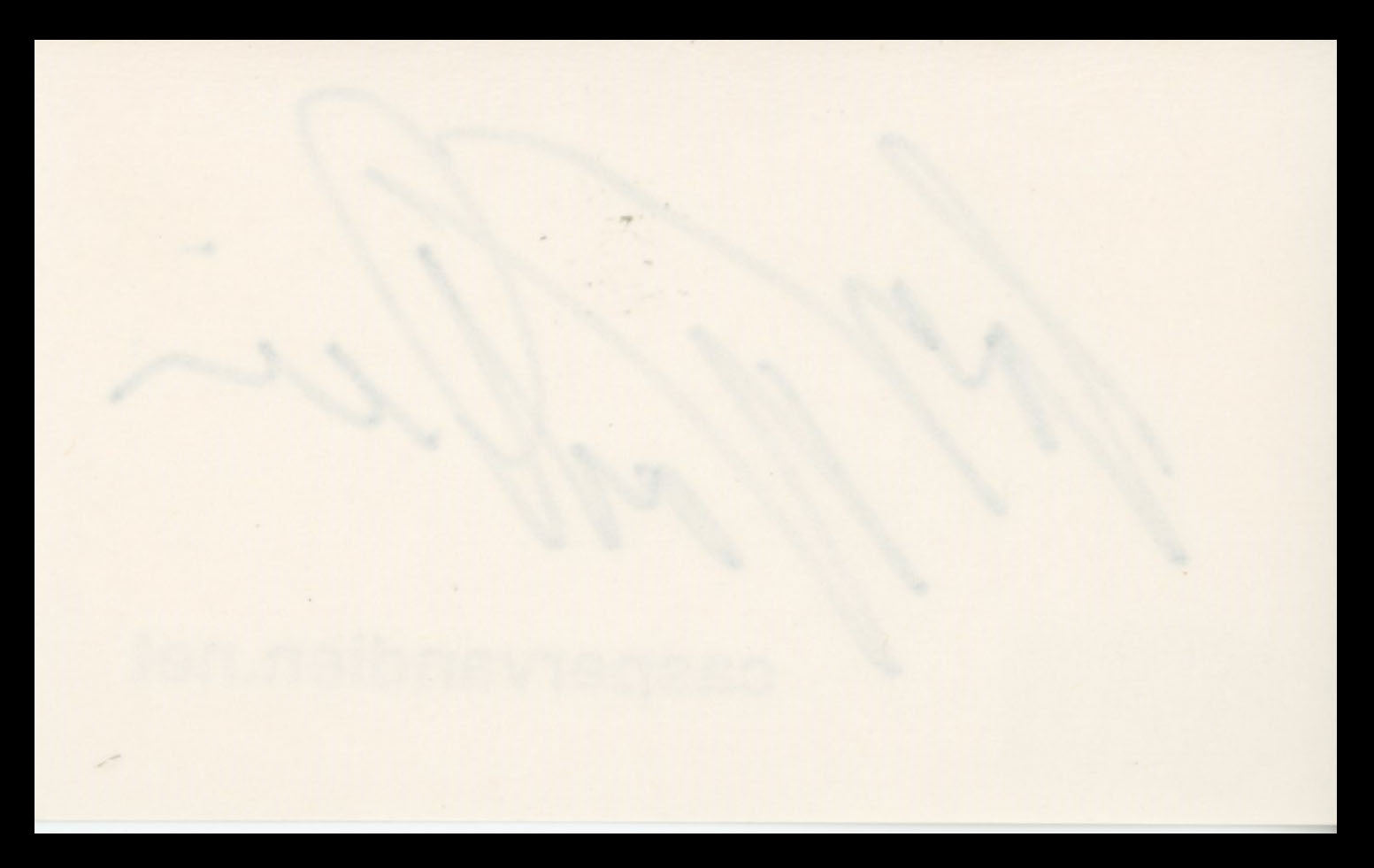 Casper Van Dien Starship Troopers Authentic Signed 3x5 Index Card BAS #BS29336