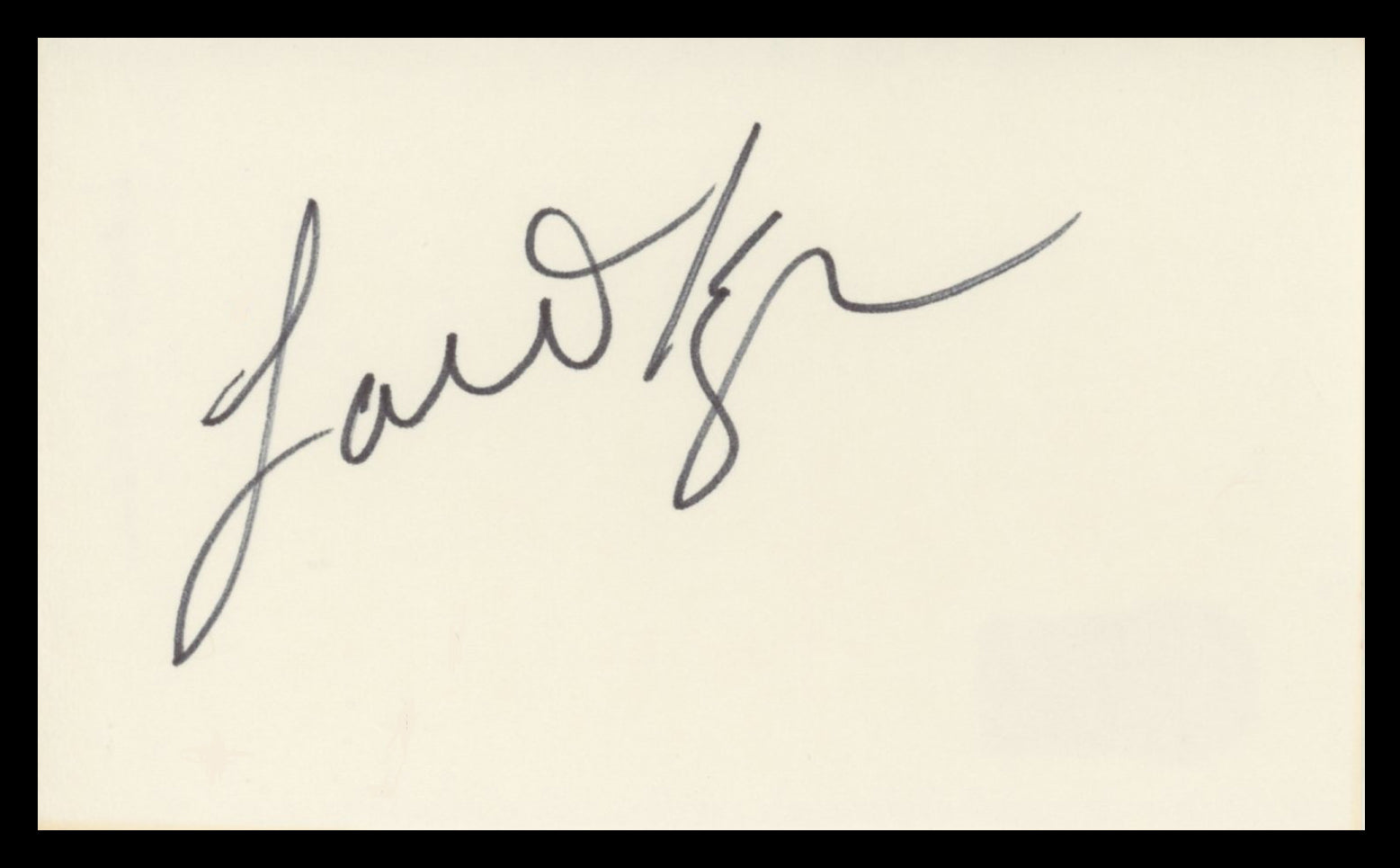 Lainie Kazan Authentic Signed 3x5 Index Card Autographed BAS #BV59138