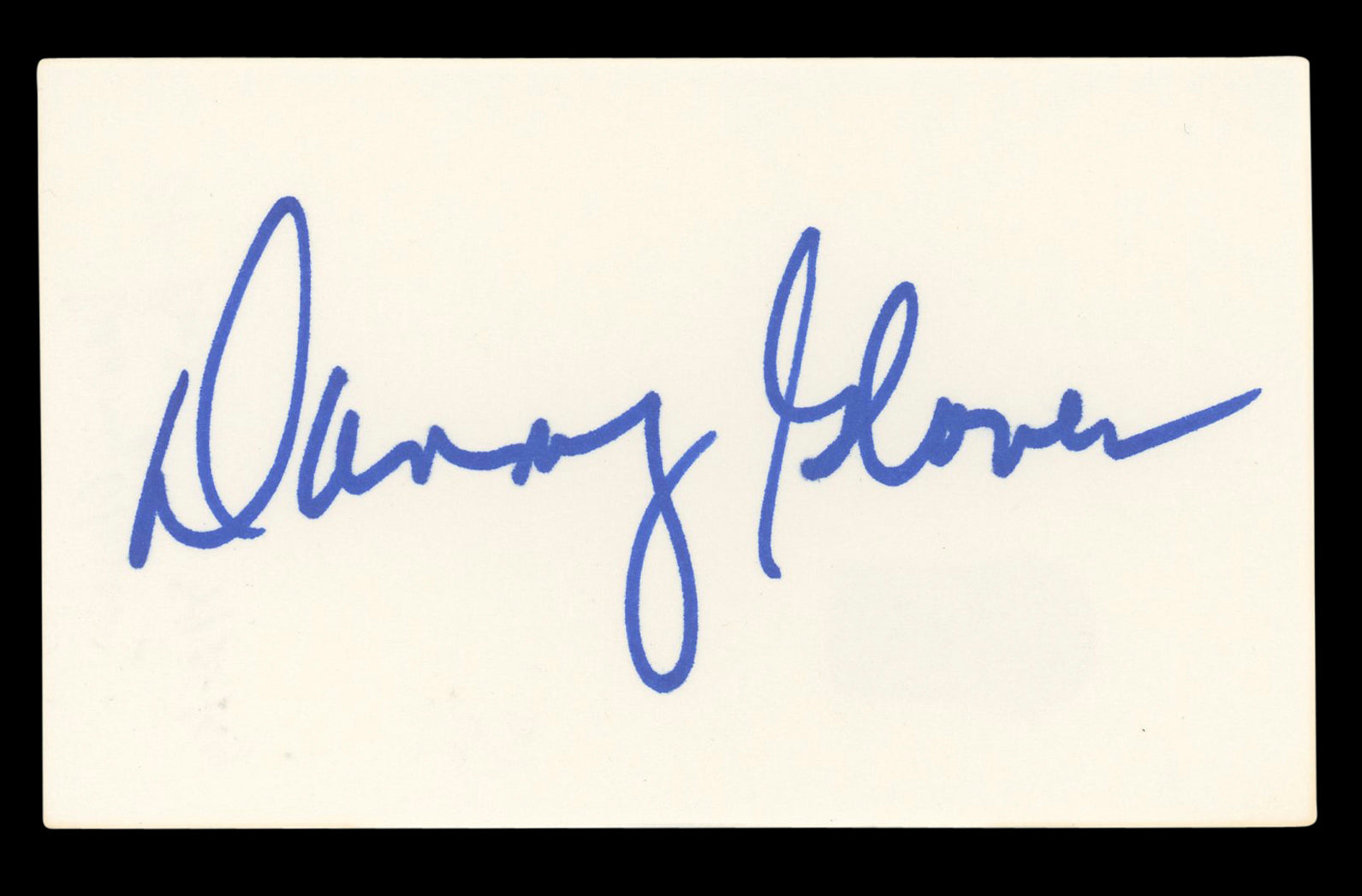 Danny Glover Lethal Weapon Signed 3x5 Index Card Autographed BAS #BL96620