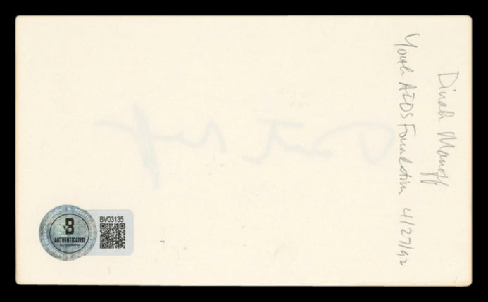 Dinah Manoff Empty Nest Authentic Signed 3x5 Index Card Autographed BAS #BV03135