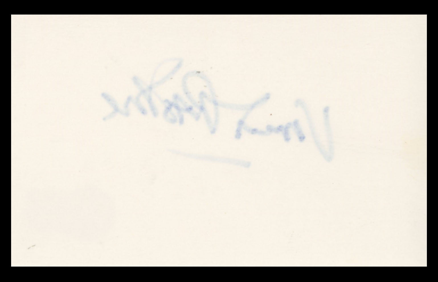 Vincent Pastore The Sopranos Authentic Signed 3x5 Index Card BAS #BS29347