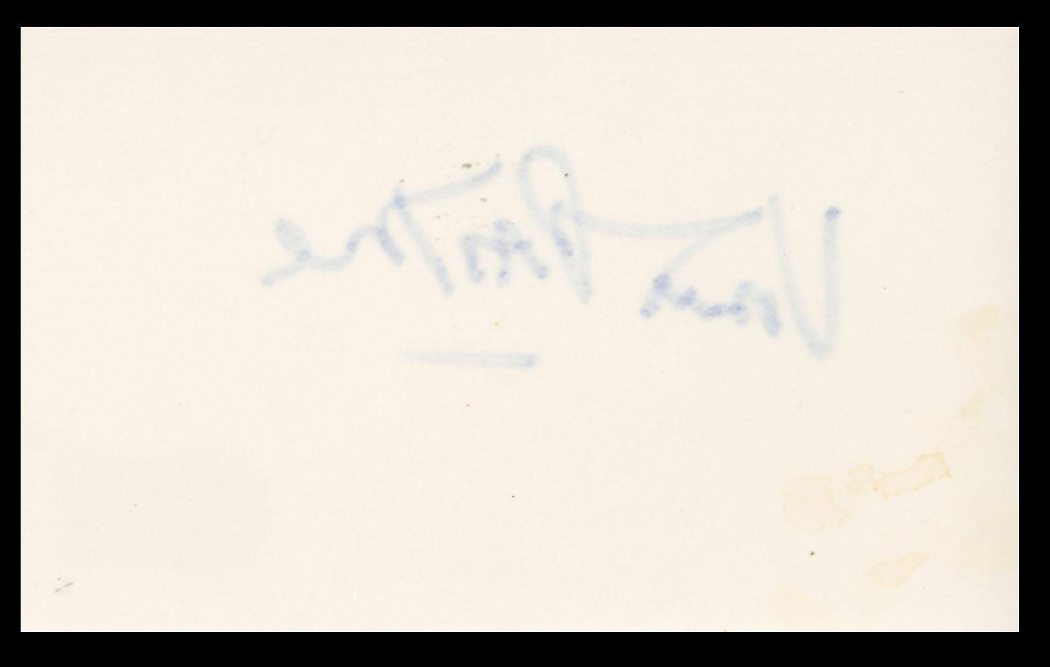 Vincent Pastore The Sopranos Authentic Signed 3x5 Index Card BAS #BS29348