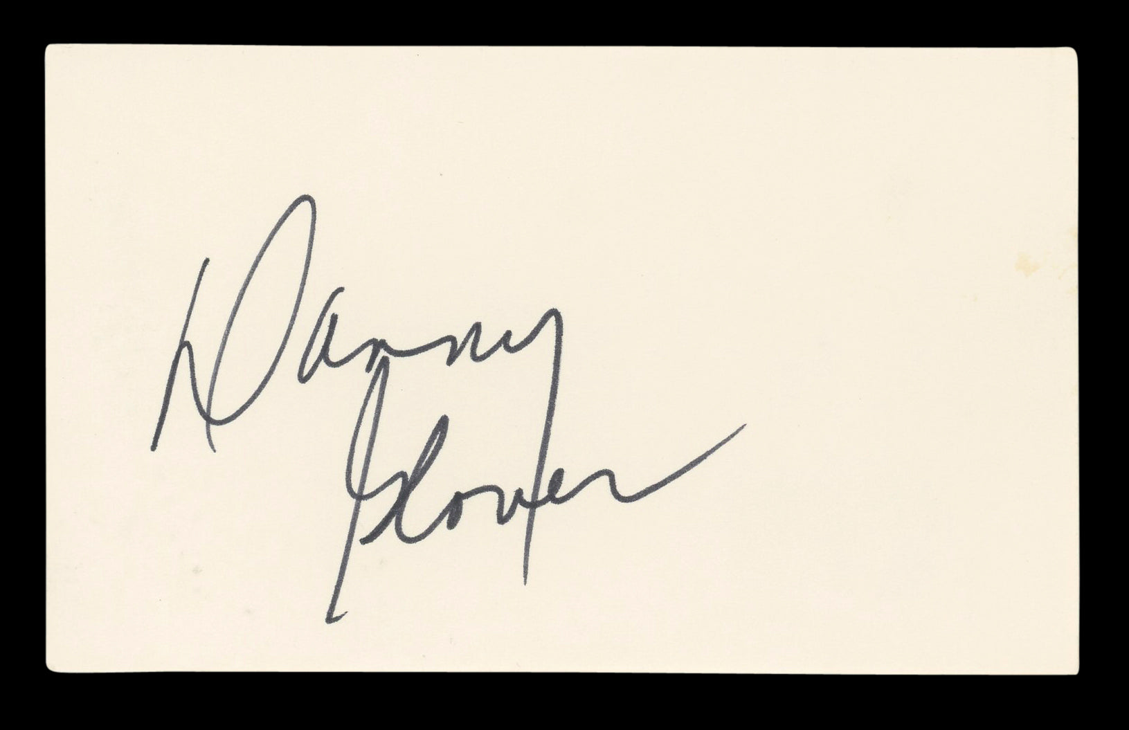 Danny Glover Lethal Weapon Signed 3x5 Index Card Autographed BAS #BL96622
