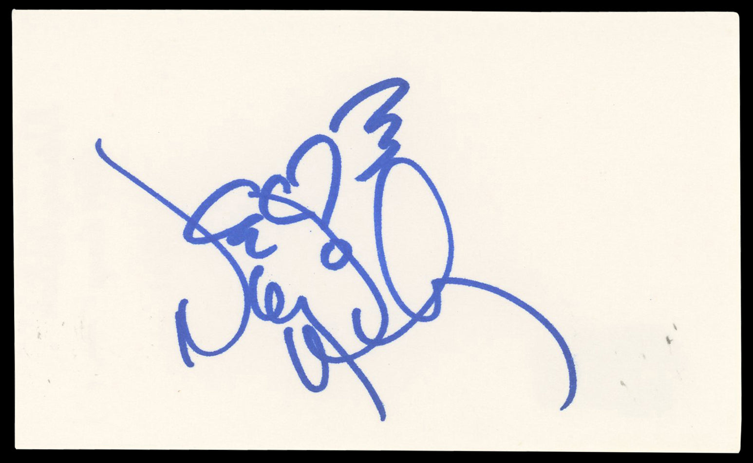 Nancy Wilson Musician Authentic Signed 3x5 Index Card Autographed BAS #BN06495
