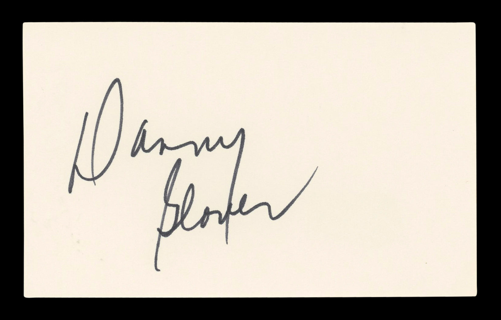 Danny Glover Lethal Weapon Signed 3x5 Index Card Autographed BAS #BL96623