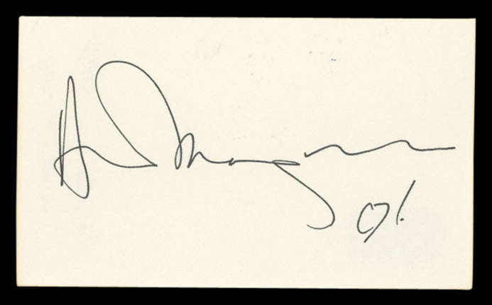 Ann Magnuson Bongwater Authentic Signed 3x5 Index Card Autographed BAS #BV03138
