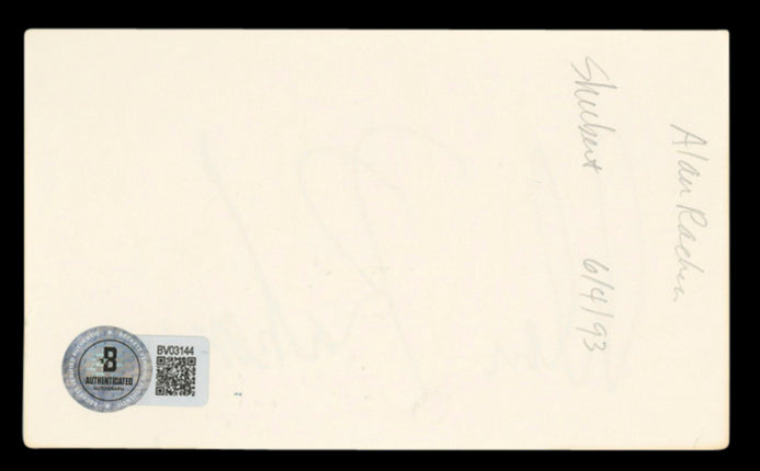 Alan Rachins Dharma & Greg Authentic Signed 3x5 Index Card BAS #BV03144