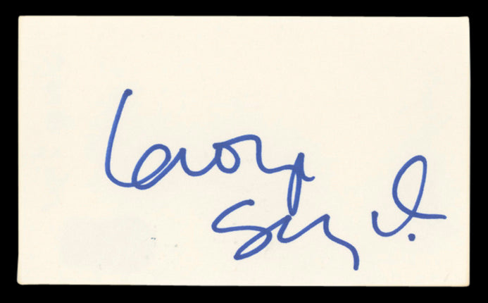 George Segal Ship of Fools Authentic Signed 3x5 Index Card BAS #BV03145