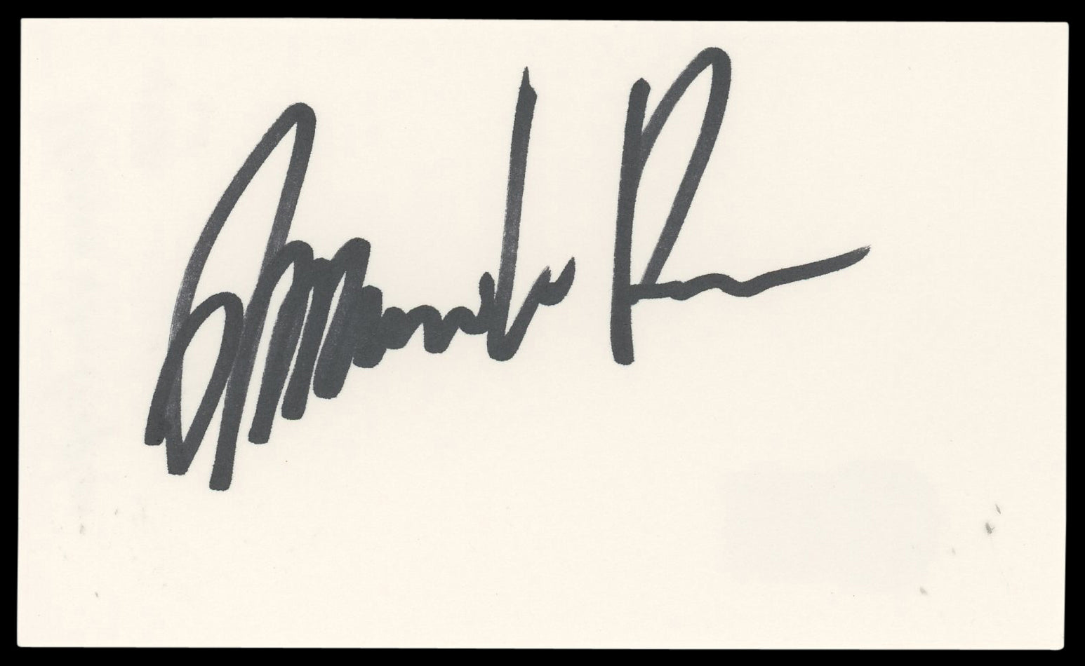 Mario Van Peebles New Jack City Authentic Signed 3x5 Index Card BAS #BN06498