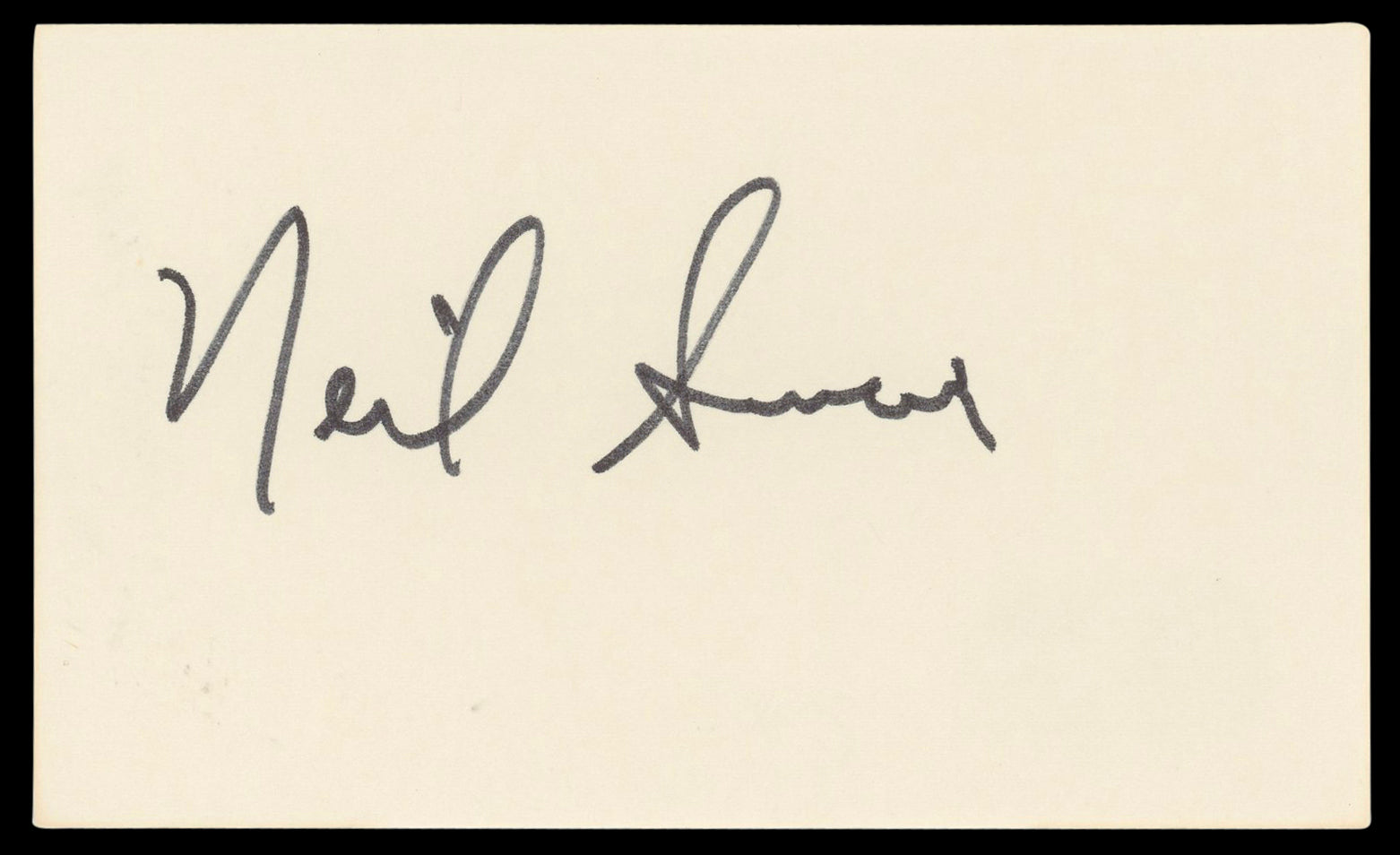 Neil Simon Barefoot in the Park Authentic Signed 3x5 Index Card BAS #BL98573