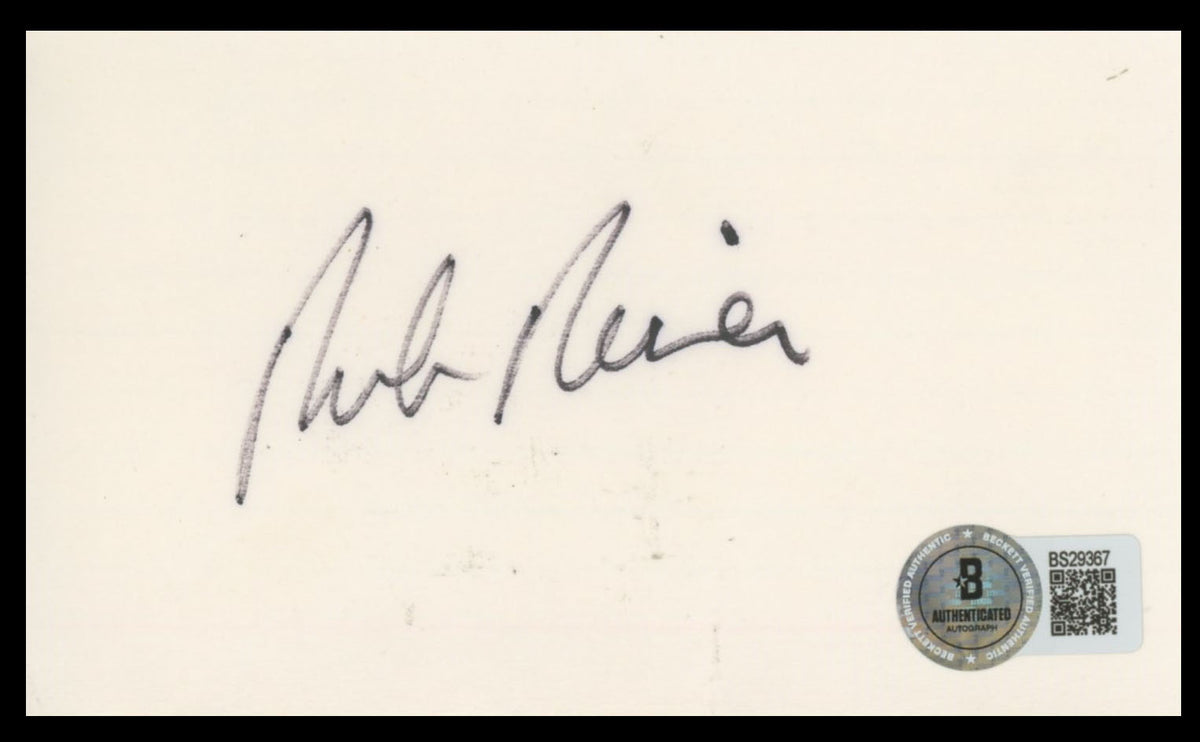Rob Reiner All In The Family Authentic Signed 3x5 Index Card BAS #BS29367