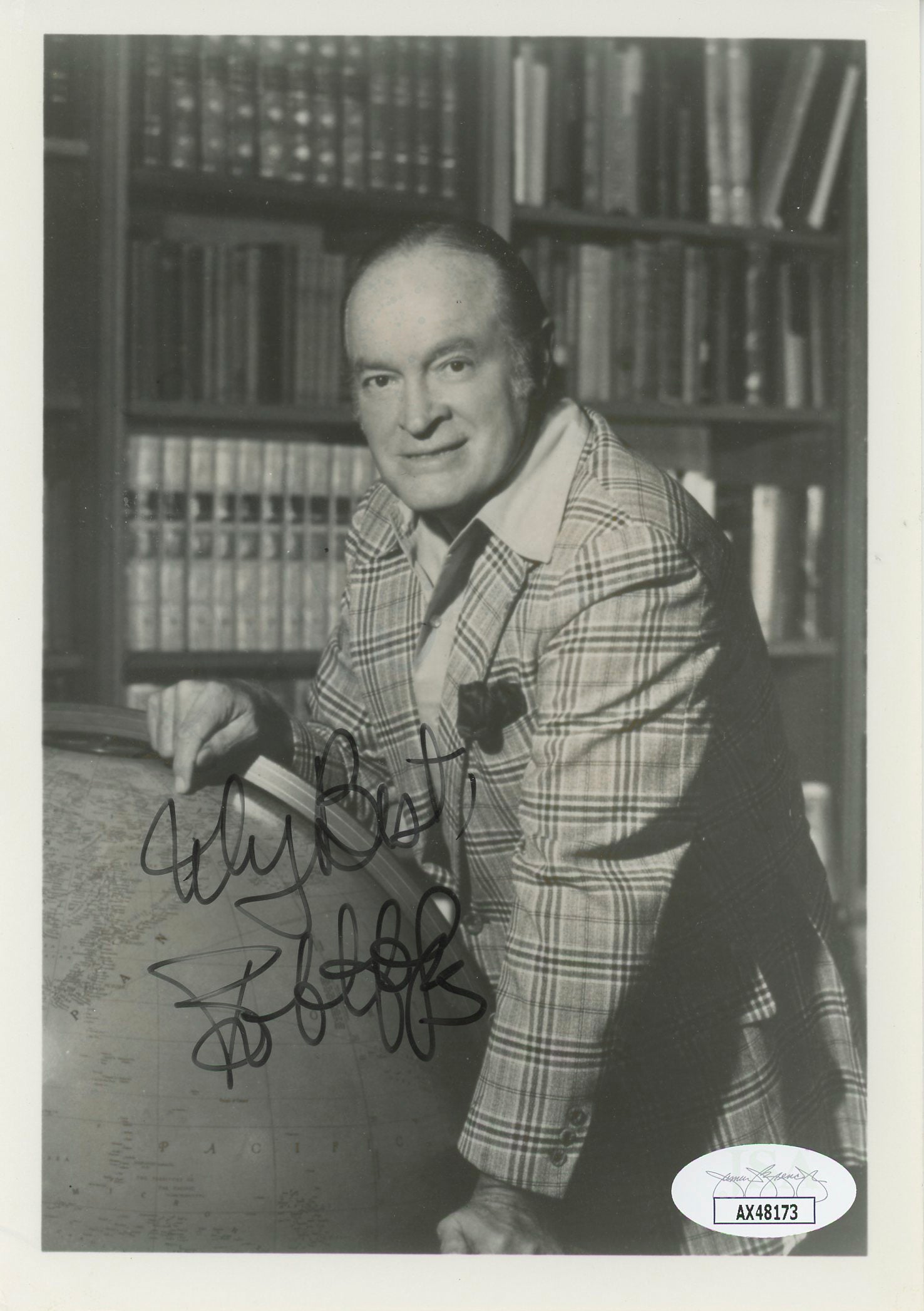Bob Hope The Tonight Show Authentic Signed 5x7 Photo Autographed JSA #AX48173