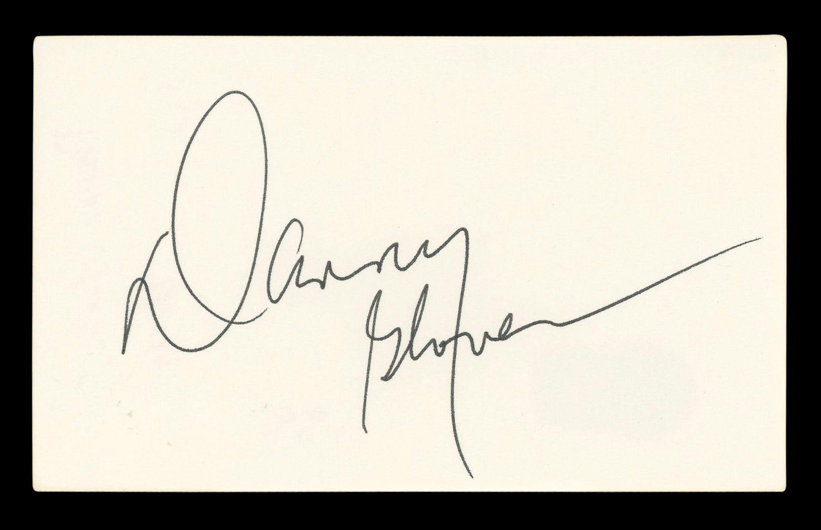 Danny Glover Lethal Weapon Signed 3x5 Index Card Autographed BAS #BL96628