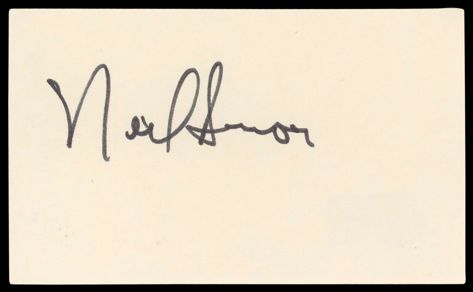 Neil Simon Barefoot in the Park Authentic Signed 3x5 Index Card BAS #BL98571