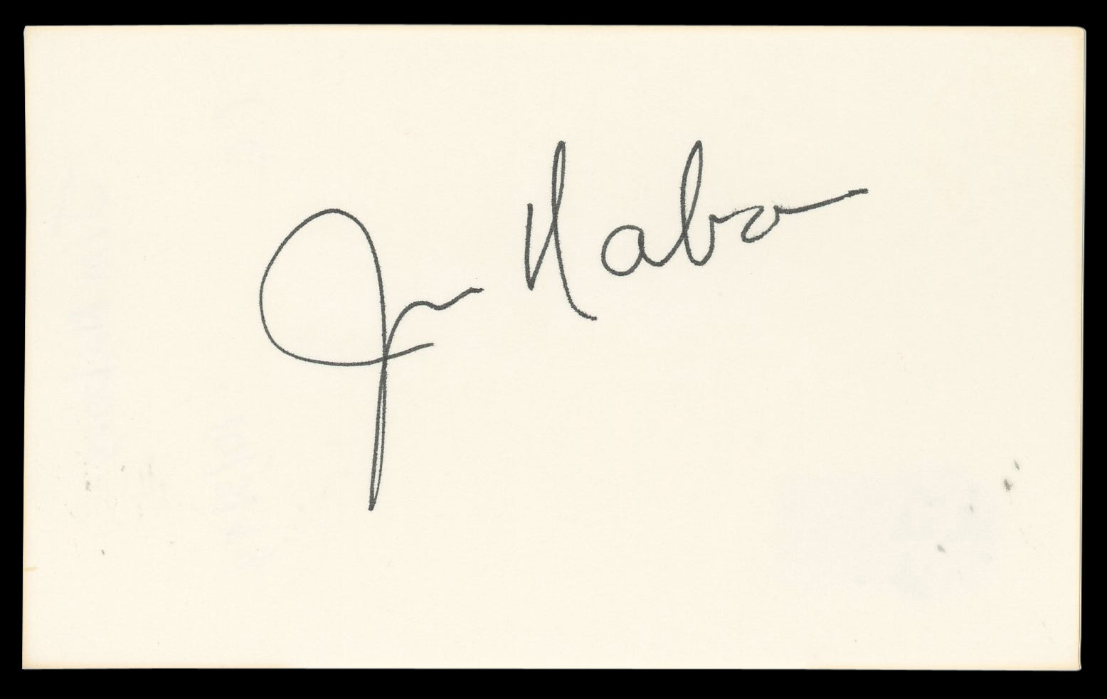Jim Nabors The Andy Griffith Show Authentic Signed 3x5 Index Card BAS #BN06500