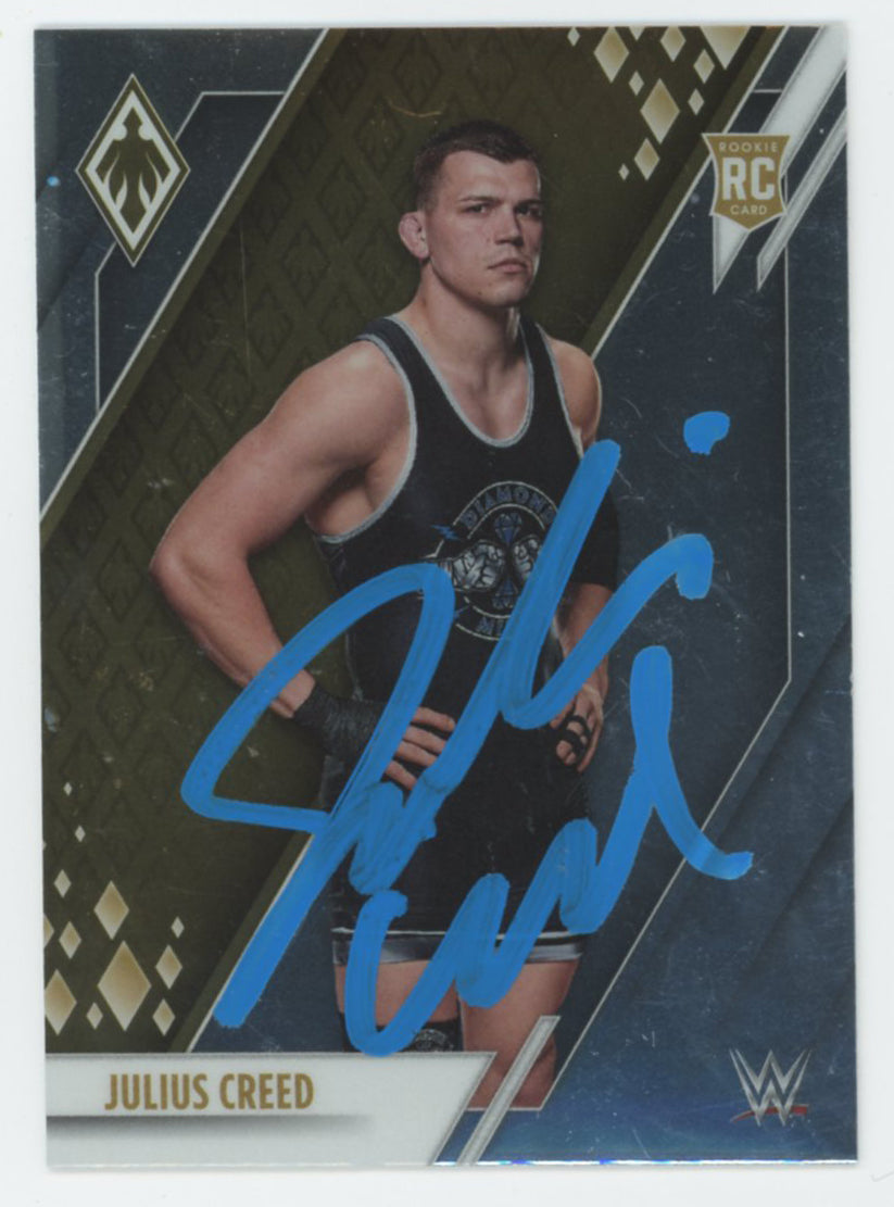 Julius Creed WWE Signed 2022 Panini Chronicles Phoenix #320 RC Card BAS #BS86657
