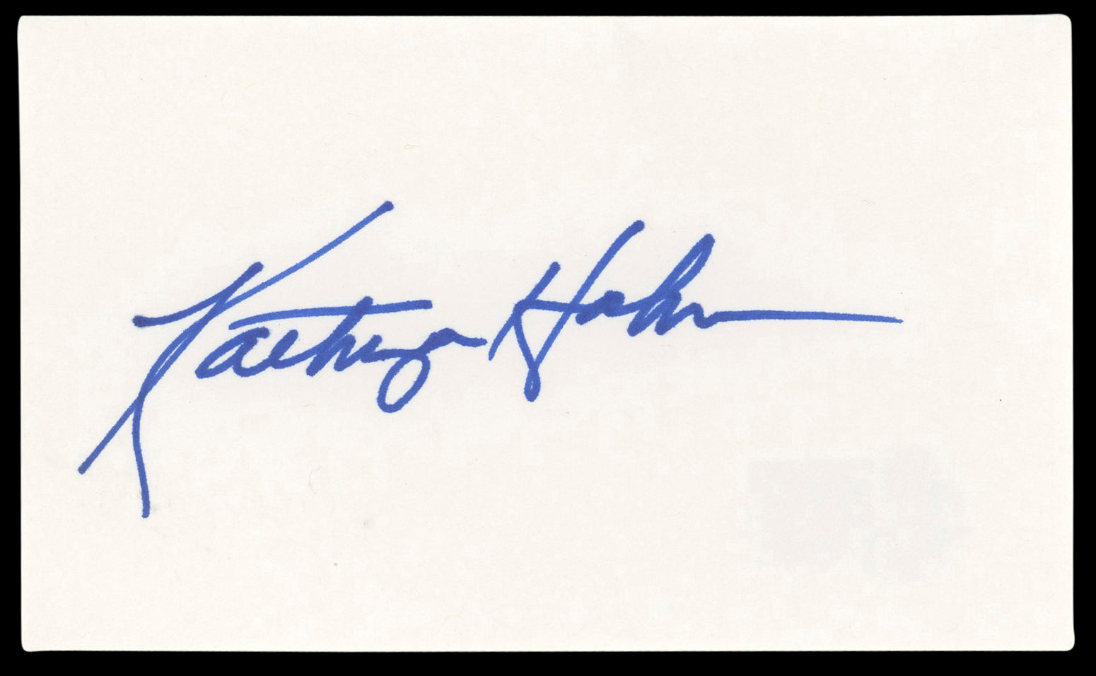 Kathryn Hahn Bad Moms Authentic Signed 3x5 Index Card Autographed BAS #BL98914