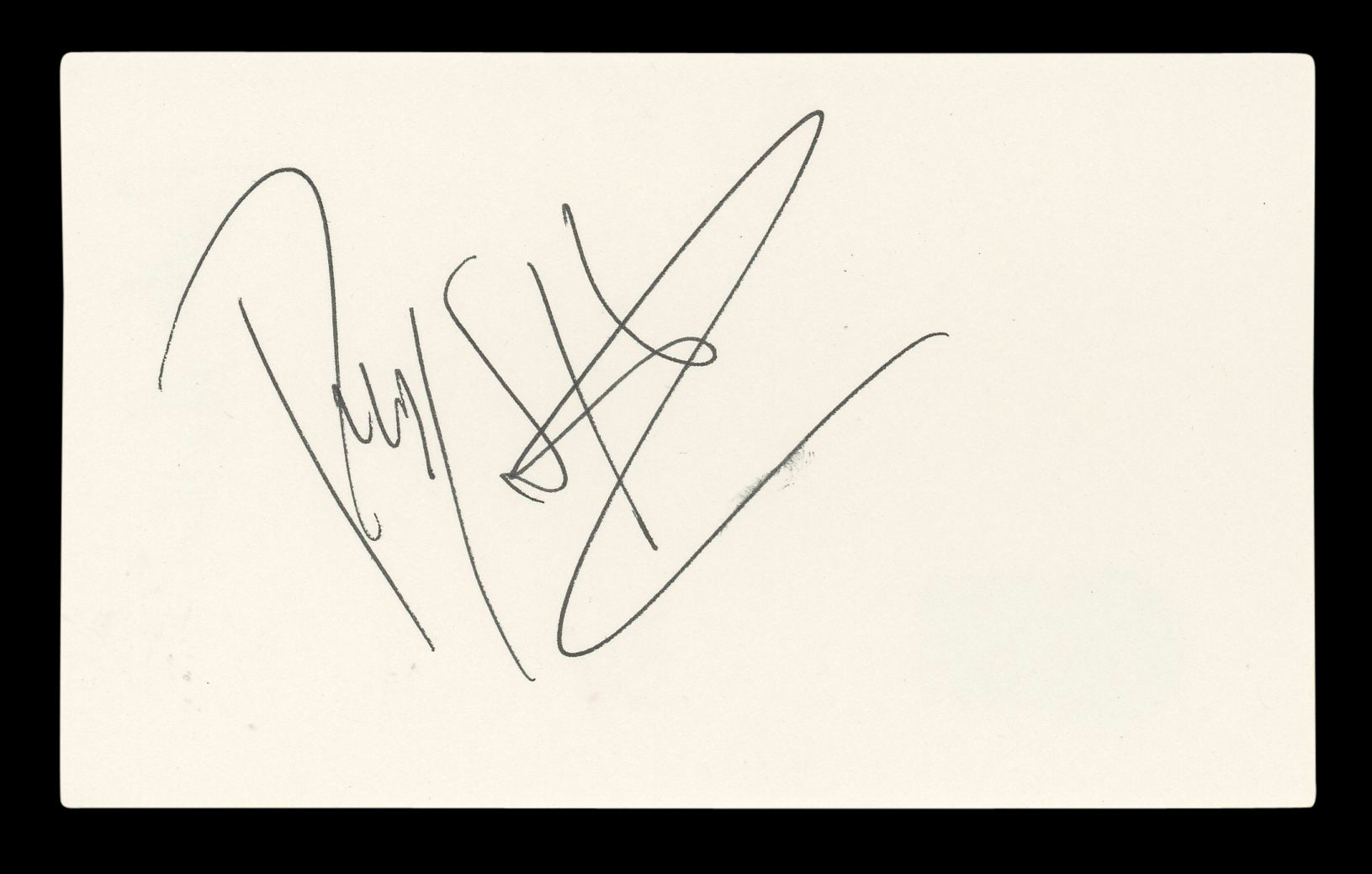 Pauly Shore Son in Law Authentic Signed 3x5 Index Card Autographed BAS #BL96635