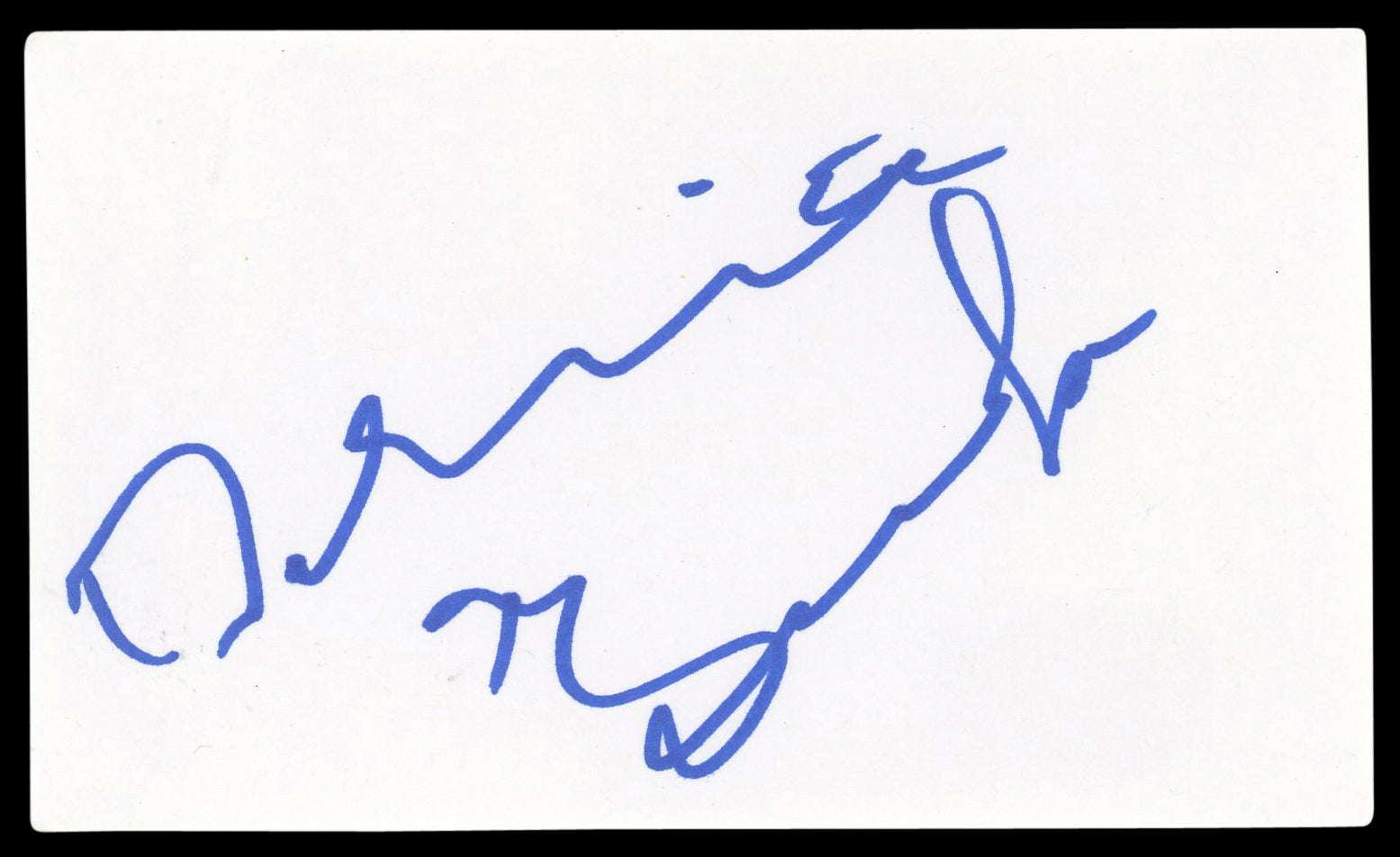 Demian Bichir A Better Life Authentic Signed 3x5 Index Card BAS #BL98913