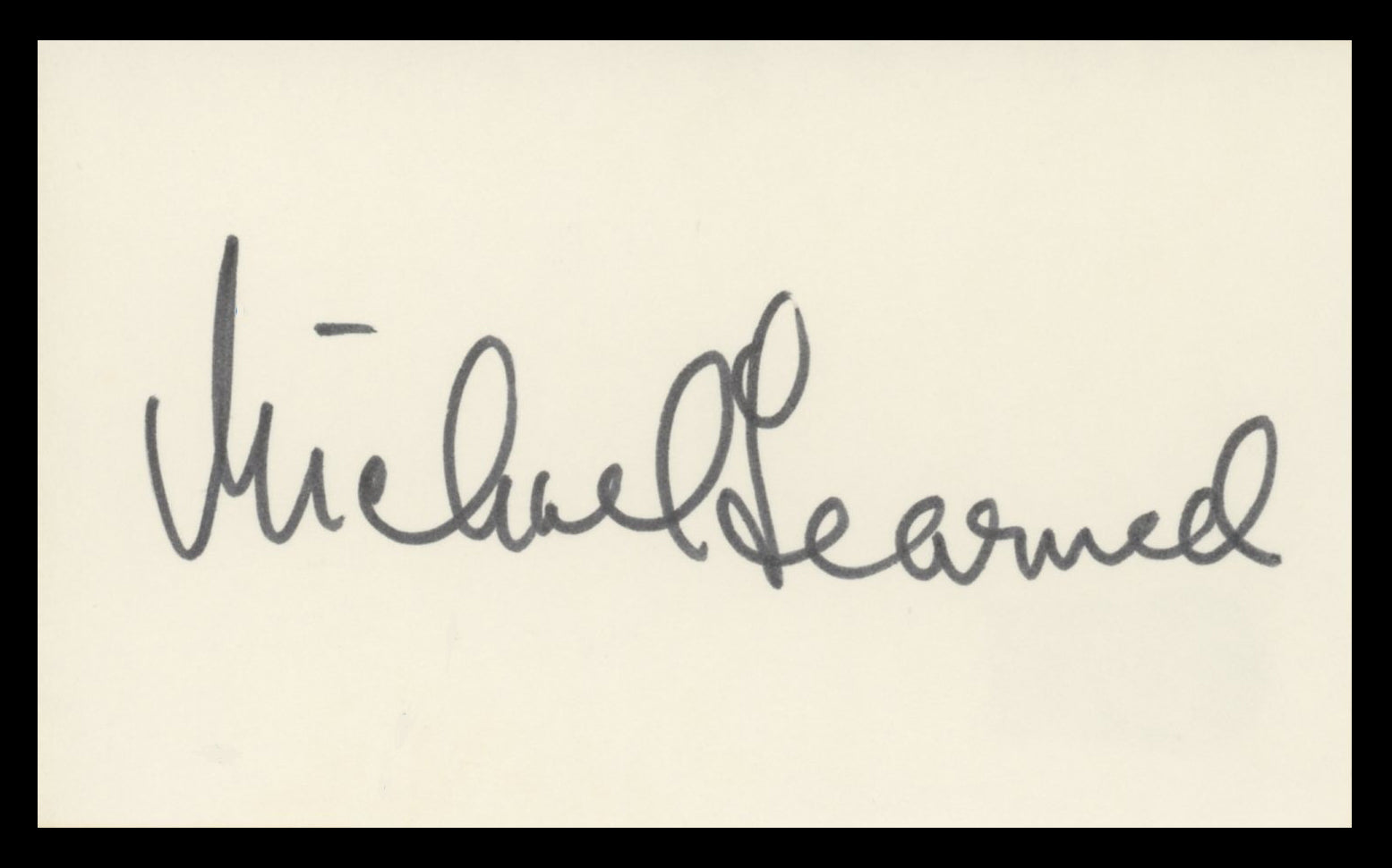 Michael Learned The Waltons Authentic Signed 3x5 Index Card BAS #BV59098