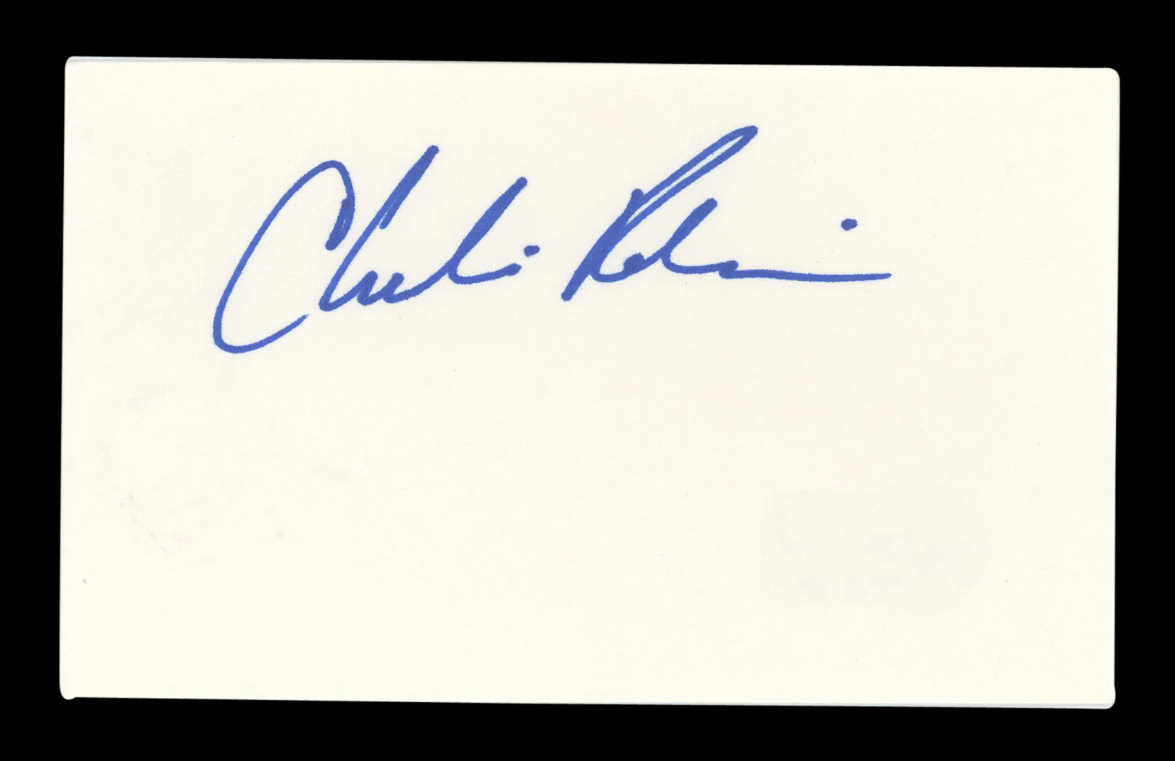 Charlie Robinson Night Court Signed 3x5 Index Card Autographed BAS #AD70249