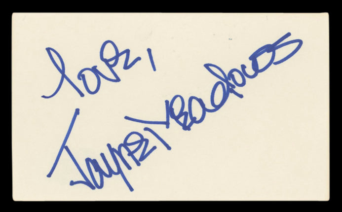 Jayne Meadows The Honeymooners "Love" Signed 3x5 Index Card BAS #BV04152