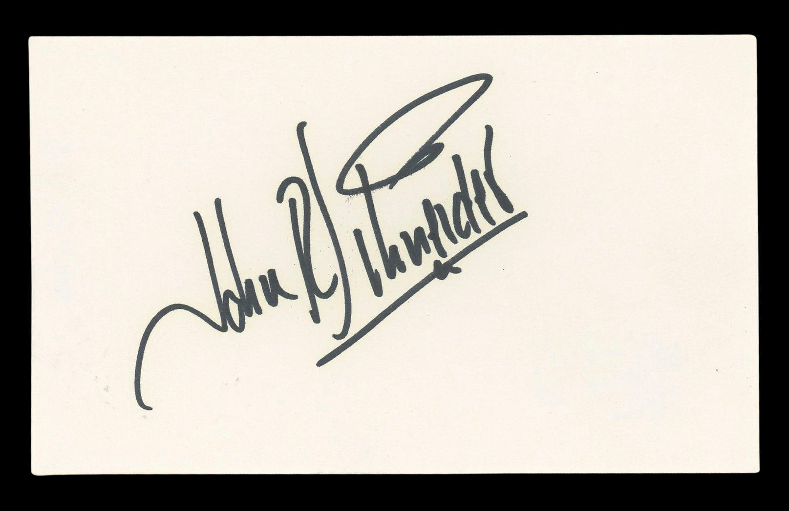 John Schneider The Dukes Of Hazzard Authentic Signed 3x5 Index Card BAS #BL96639
