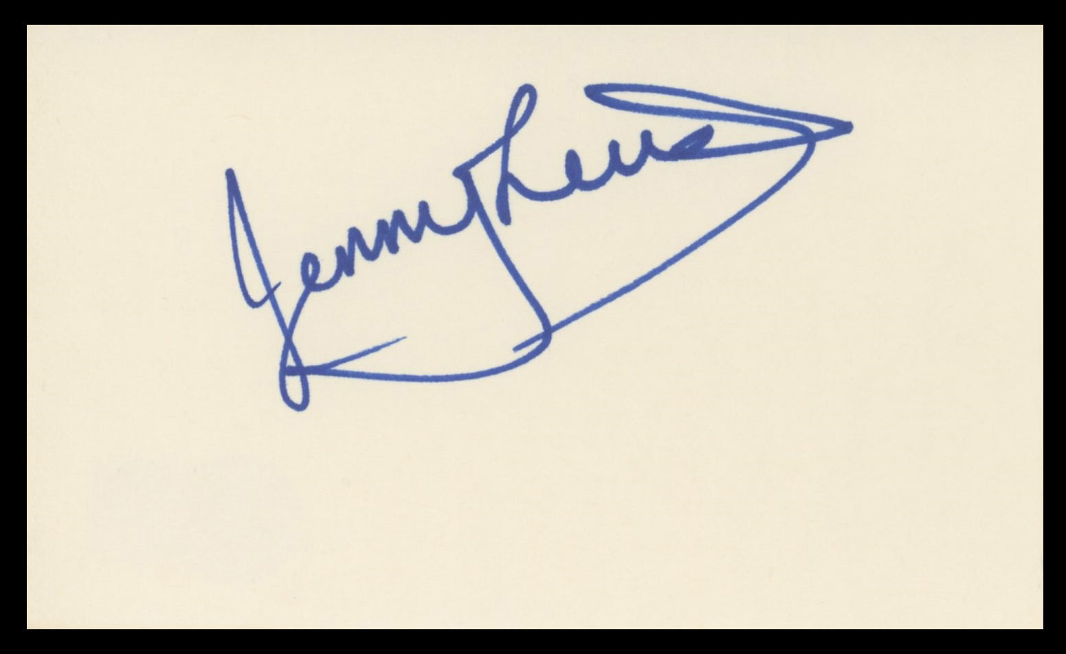 Jenny Lewis Rilo Kiley Authentic Signed 3x5 Index Card Autographed BAS #BV59101
